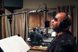 A client of Kingswood Productions using Studio B to record their latest album