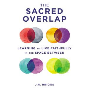 audiobook cover of The Sacred Overlap by J.R. Briggs recorded at Kingswood Productions in Nashville, TN
